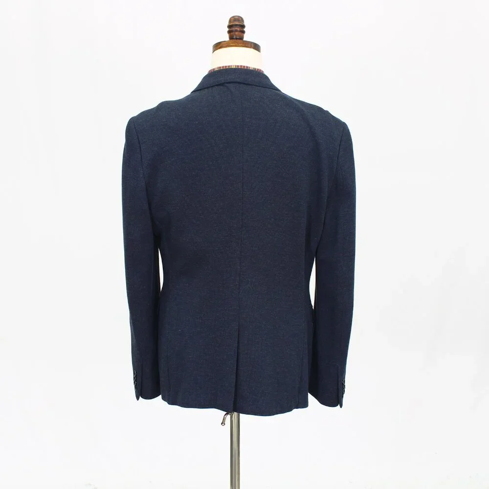 Express 42R Navy Blazer Sport Coat Jacket 2-Button Solid Y545